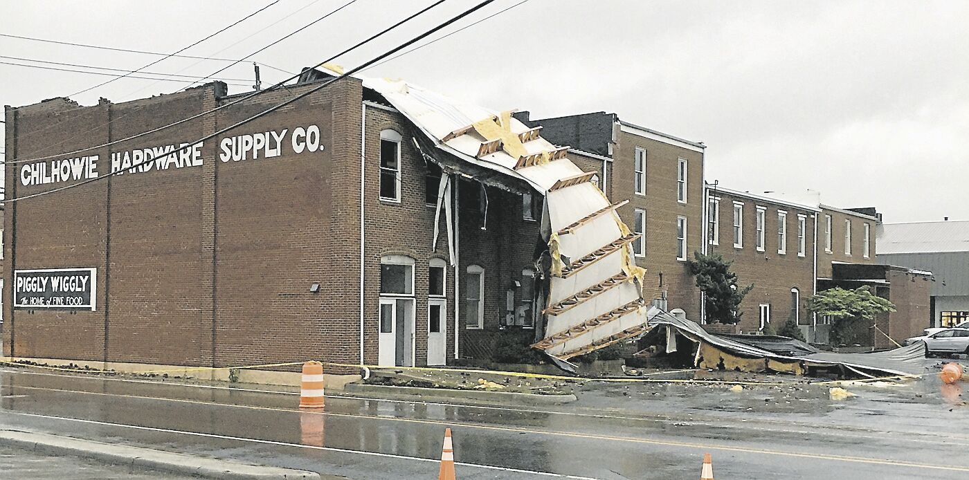 Chilhowie Hardware building damage